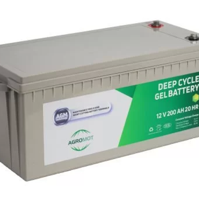 Agromot 12v 200 Ah Jel Akü