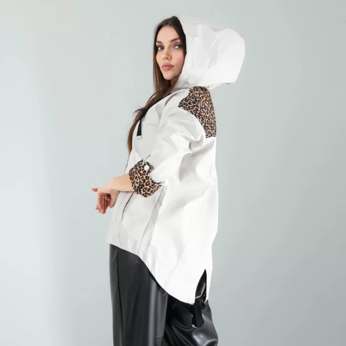 Leopar Detaylı Ceket