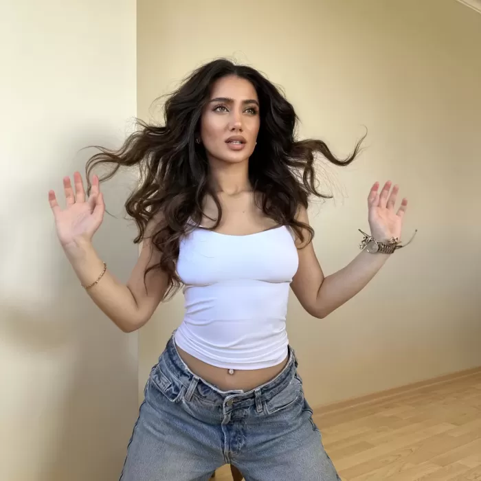 Beyaz ZRA Model Poliamid İp Askı Bluz