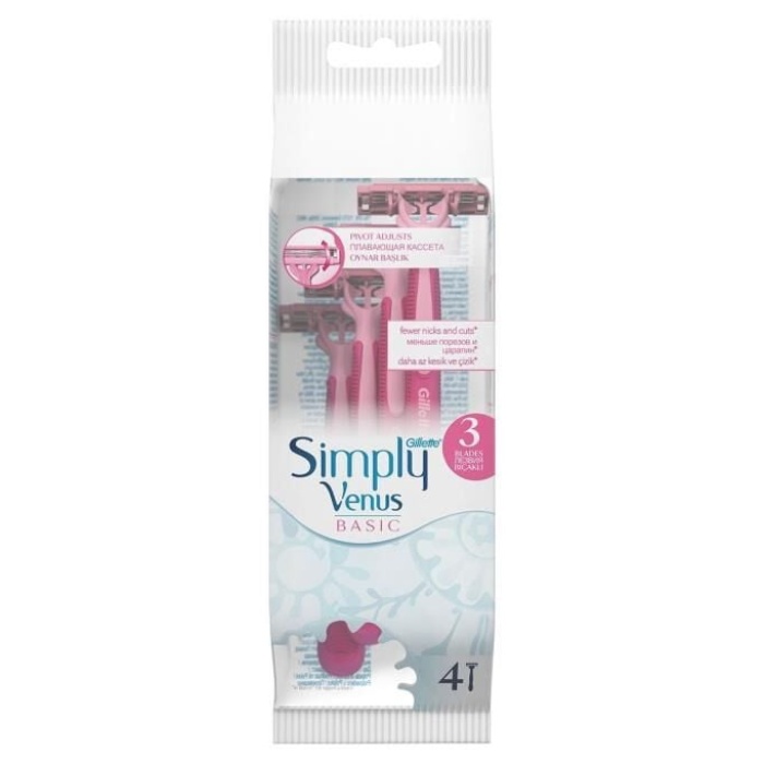 Gillette Venus Gillette Simply Venus 3 Basic 4lü 7702018456758