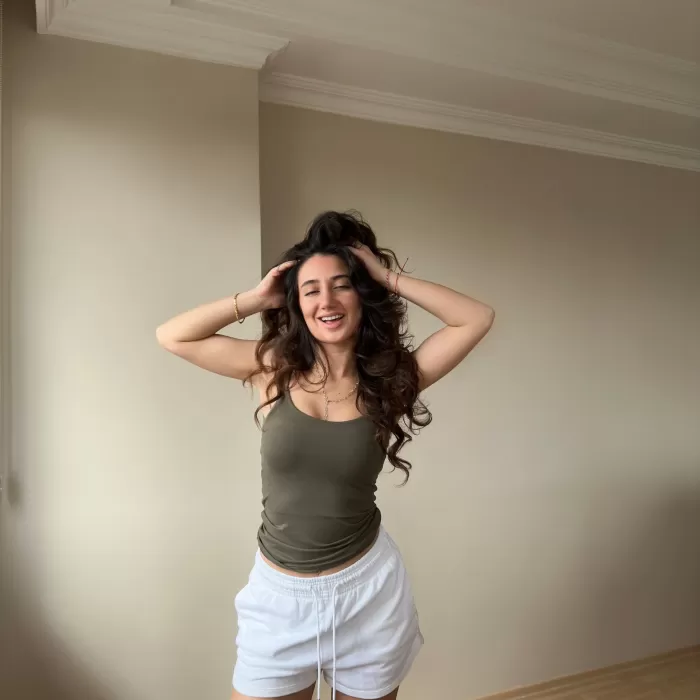 Haki ZRA Model Poliamid İp Askı Bluz