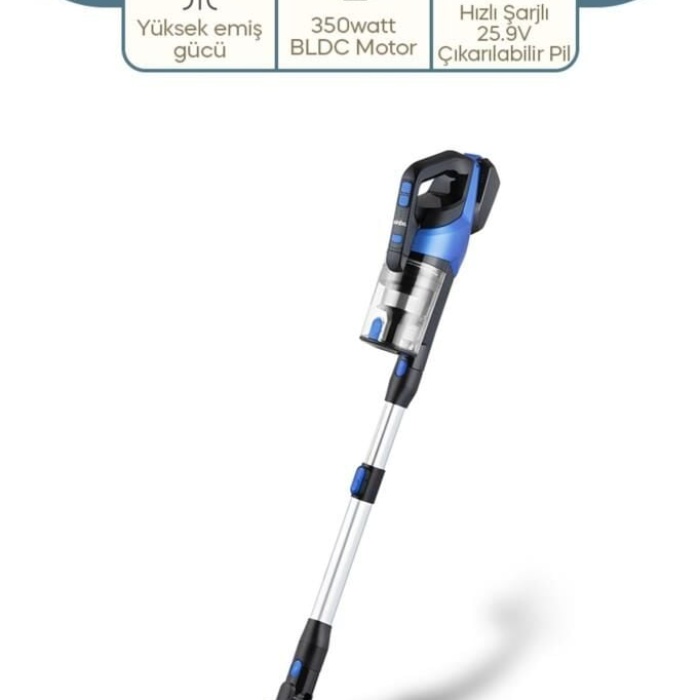 Sinbo Svc-8618 Bldc Motorlu Dikey Kablosuz Şarjlı Led Aydınlatmalı Süpürge
