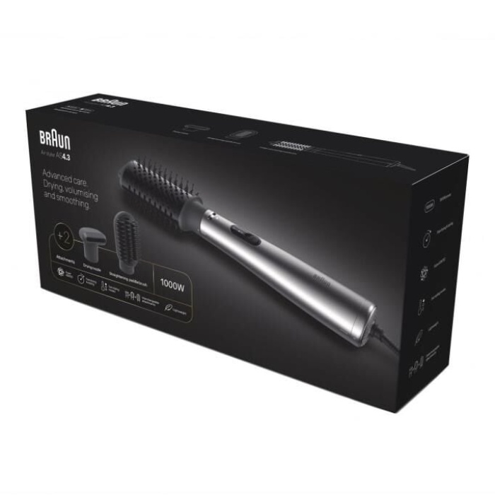 Braun BRAS430E Air Styler 4.3 IONTEC Saç Kurutma Makinesi ve Şekillendirici, 3 Başlıklı