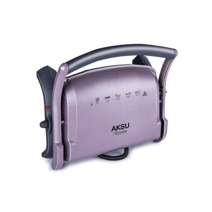 Aksu T28e Tostadoy Granit 1800W Izgara ve Tost Makinesi Violet
