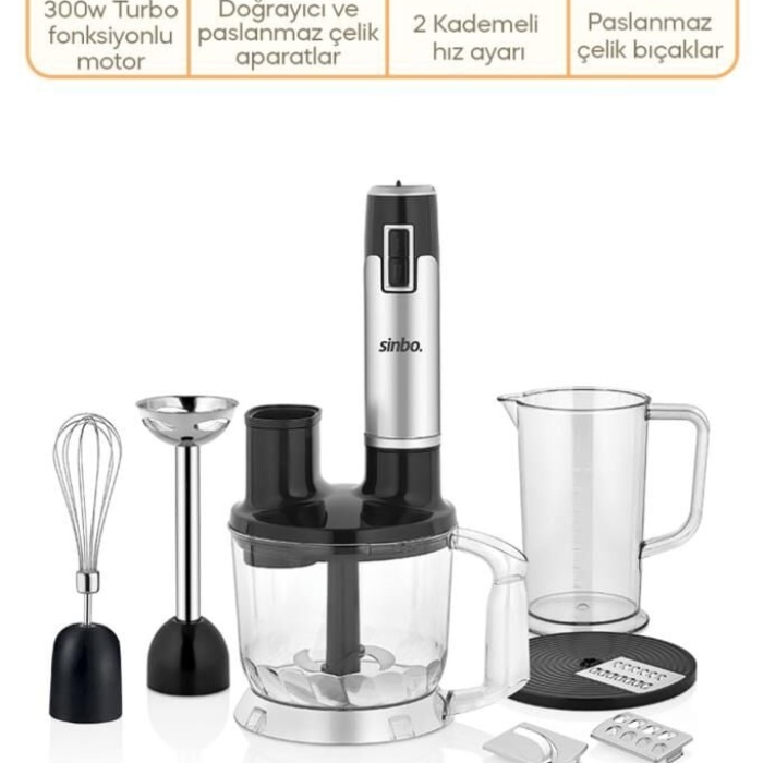 Sinbo SHB 3114 Multi 1000 W Blender Seti