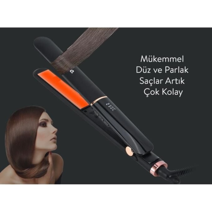 Sinbo SHD-1710 Isı Ayarlı Dijital Saç Düzleştirici Maşa Siyah