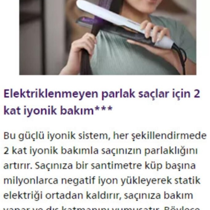Philips 5000 Series Saç Düzleştirici ;Argan Yağı Katkılı Plakalar, Thermo Shield Teknoloji BHS520/00