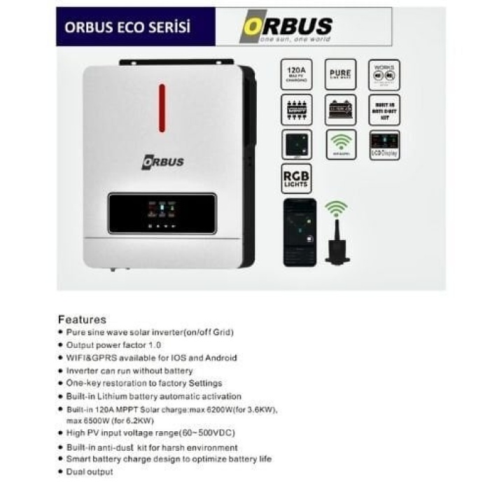 ORBUS ECO 4.2 kW 24 V Mppt Akıllı İnverter