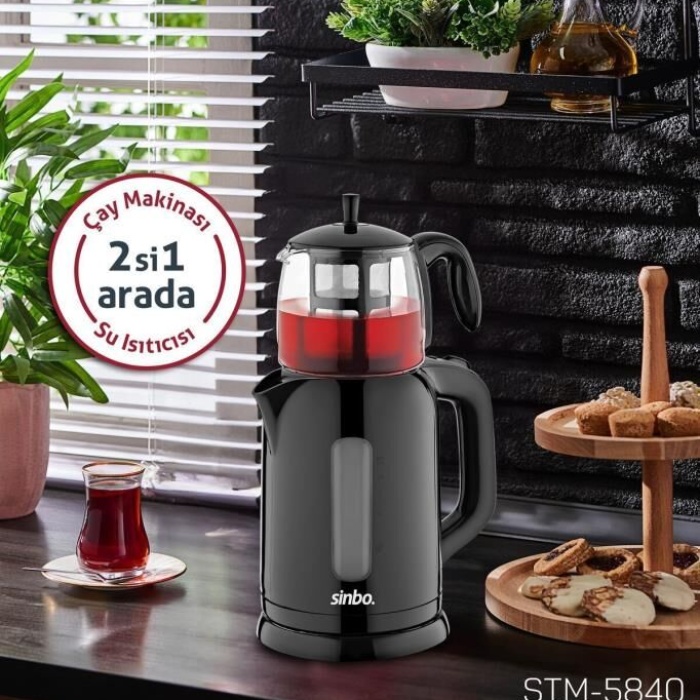 Sinbo STM-5830 Elektrikli Çay Seti Beyaz