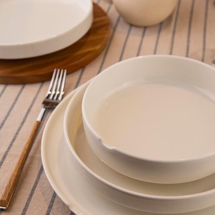 Kütahya Porselen Bone Chef Taste Of 18 Parça 6 Kişilik Yemek Takımı