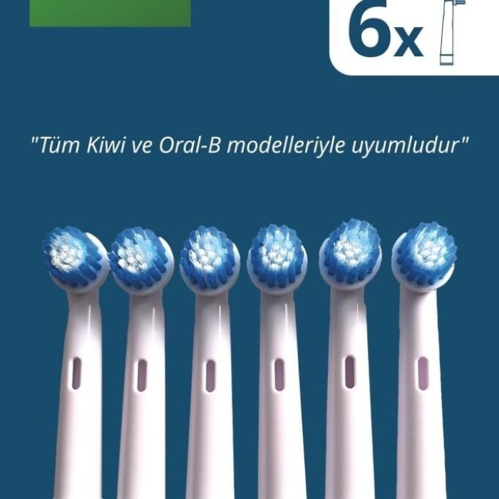 Kiwi Ktb-6506 6lı Diş Fırçası Yedek Başlık Seti