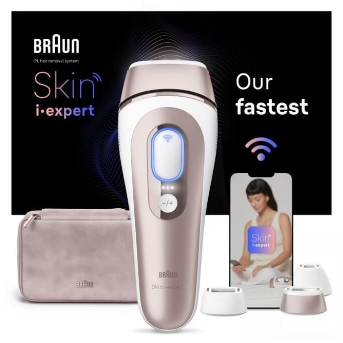 Braun- IPL Skin i·expert, Evde Tüy Alma, Ücretsiz Uygulama, Çanta, Gillette Venus, 3 Başlık, PL7253
