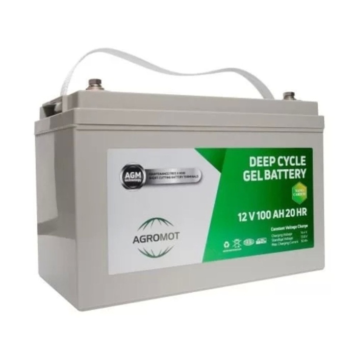 Agromot 12V 100AH Jel Akü Palet (36 Adet)