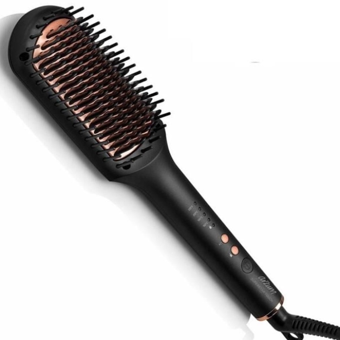 Arzum AR5068 Superstar Touch Saç Düzleştirici Fırça - Siyah
