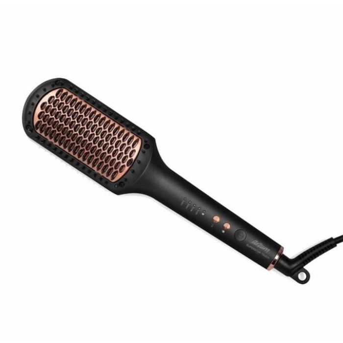 Arzum AR5068 Superstar Touch Saç Düzleştirici Fırça - Siyah