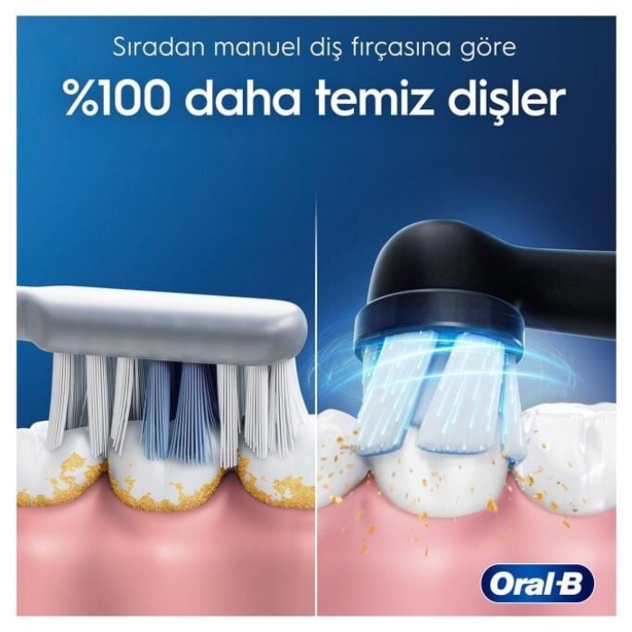 Oral-B İo 2 Gece Siyahı Şarjlı Diş Fırçası 1 Diş Fırçası Başlığı 1 Seyahat Kutusu