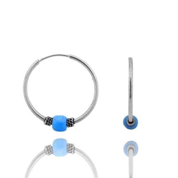 16 Mm Gümüş Halka Küpe
