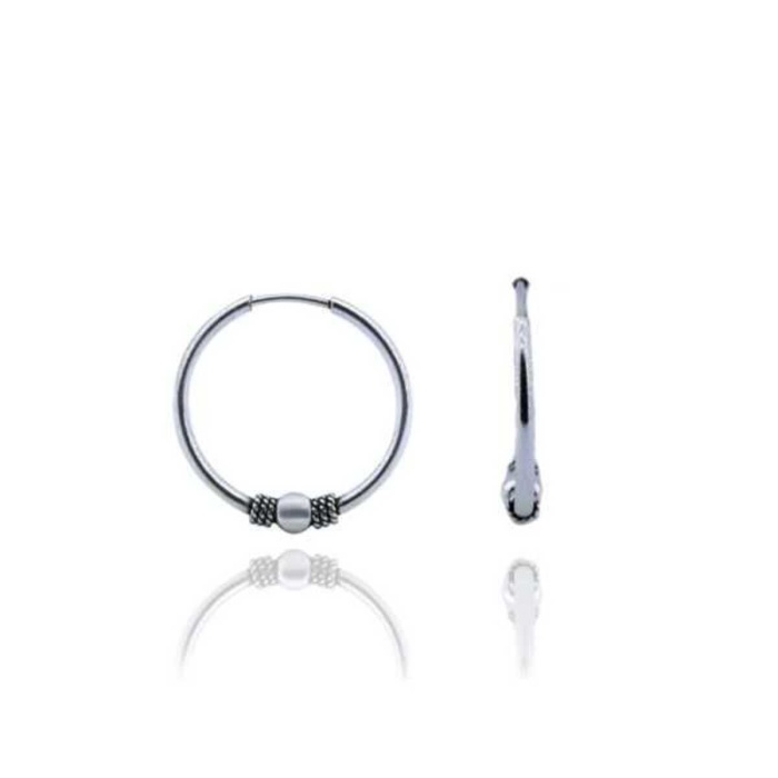 Gümüş 14 Mm Halka Küpe
