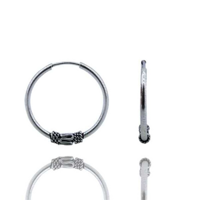 Halka Model 16 Mm Gümüş Küpe