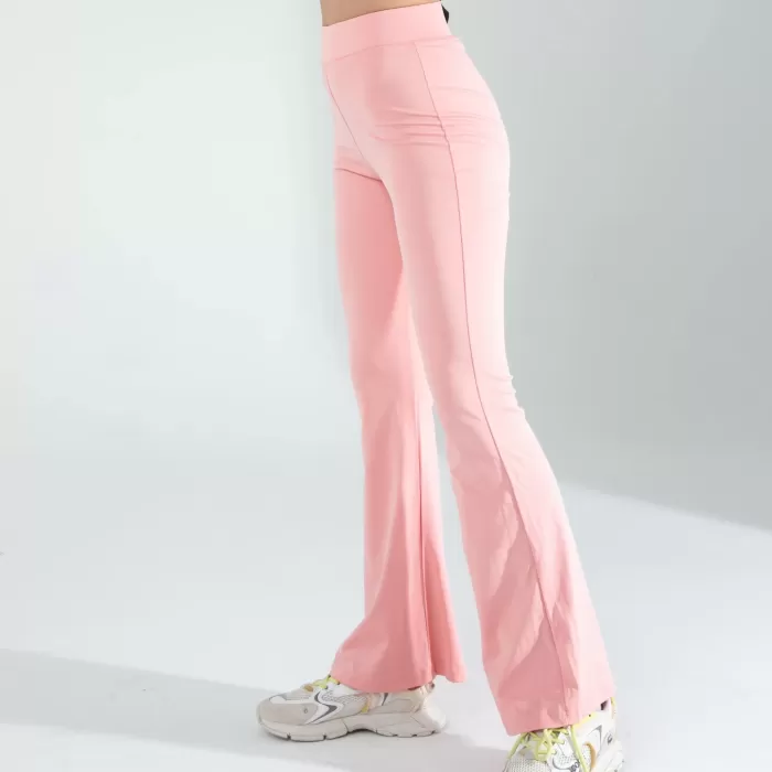 Pembe İspanyol Paça Tayt