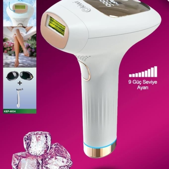 Kiwi Ipl Buz Lazer Epilasyon Tüy Alma Cihazı Otomatik Yüz,vücut,hassas Bölge Kullanımı 999.900 Atım 6834