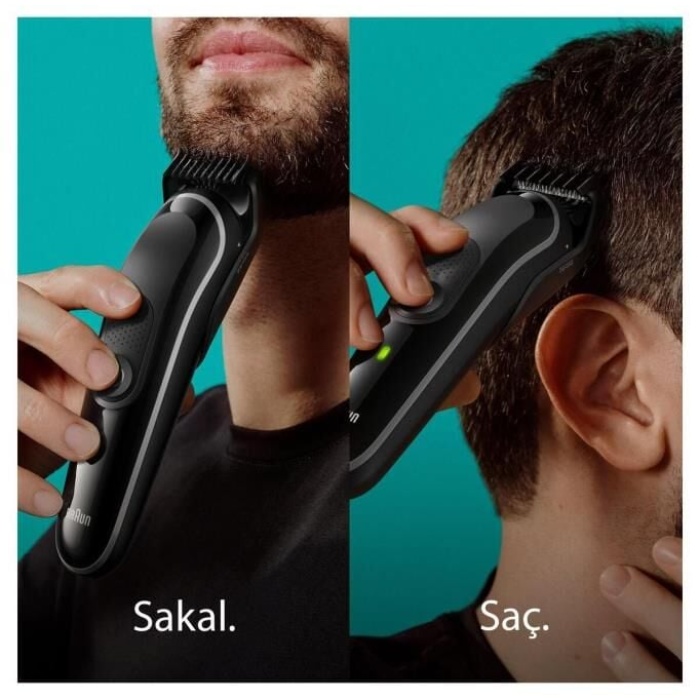 Braun Series 3 MGK3440 Hepsi Bir Arada Şekillendirme Seti, 8’i 1 Arada Erkek Bakım Kiti 80707868