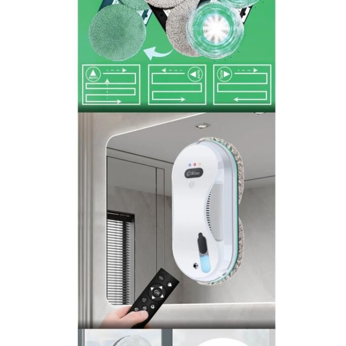 Kiwi Kwc-7130 Uzaktan Kumandalı Sıvı Püskürtmeli Cam Silme Robotu
