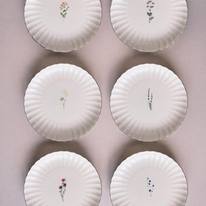 Kütahya Porselen Tiny Miny 6 Parça 21 Cm Pasta Takımı