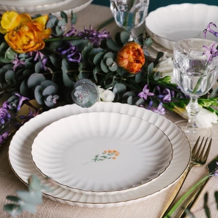 Kütahya Porselen Tiny Miny 6 Parça 21 Cm Pasta Takımı