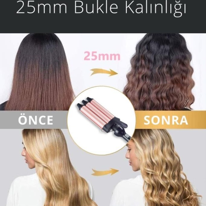 Sinbo SHD-7099 Wag Ve Su Dalgası Saç Maşası 25mm