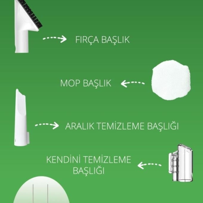 Kiwi Kcc-4327 Buharlı Sesli Komutlu Koltuk ve Halı Yıkama Leke Çıkartma Makinesi