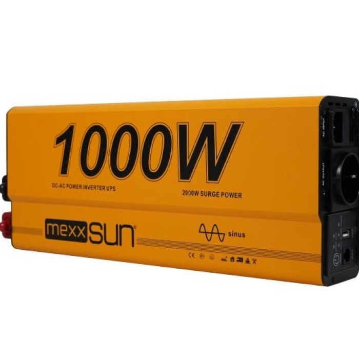 Mexxsun Tam Sinüs UPS (Remote Ekran) 12V 1000W