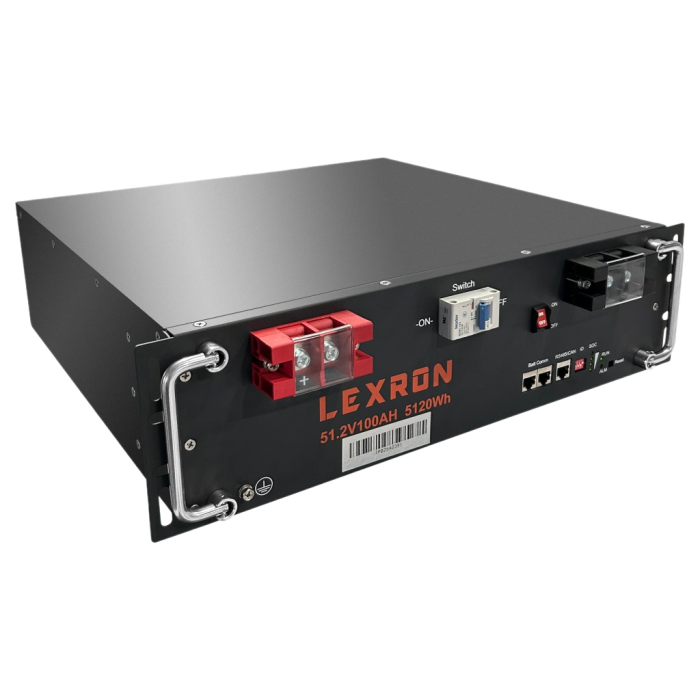 Lexron 51.2V 100AH Lityum Akü (Kaset Tipi)