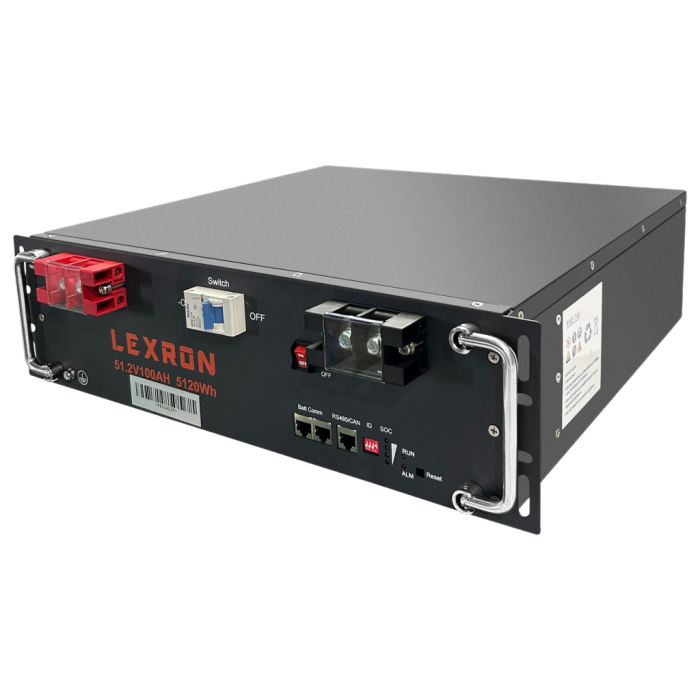 Lexron 51.2V 100AH Lityum Akü (Kaset Tipi)