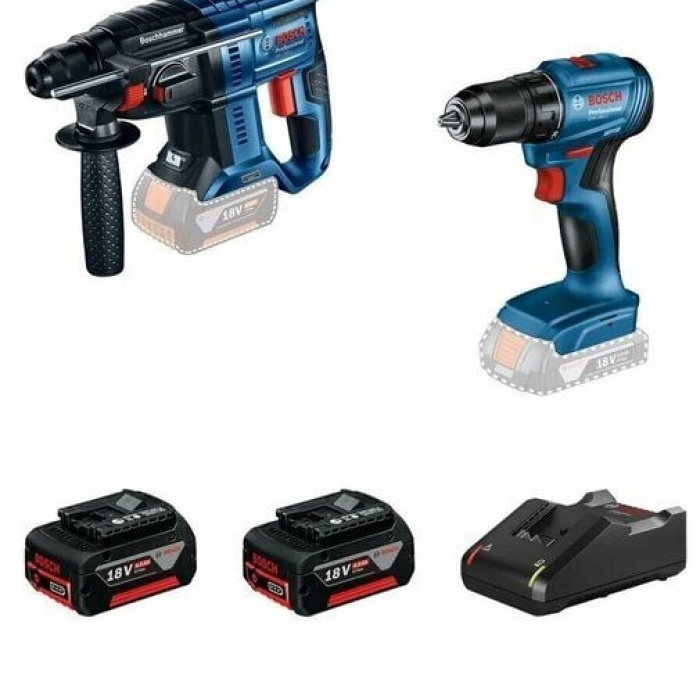 Bosch GBH 180-Lı Akülü Kırıcı Delici+ GSR 185-Lı Akülü Vidalama İkili Set Karton Kutu