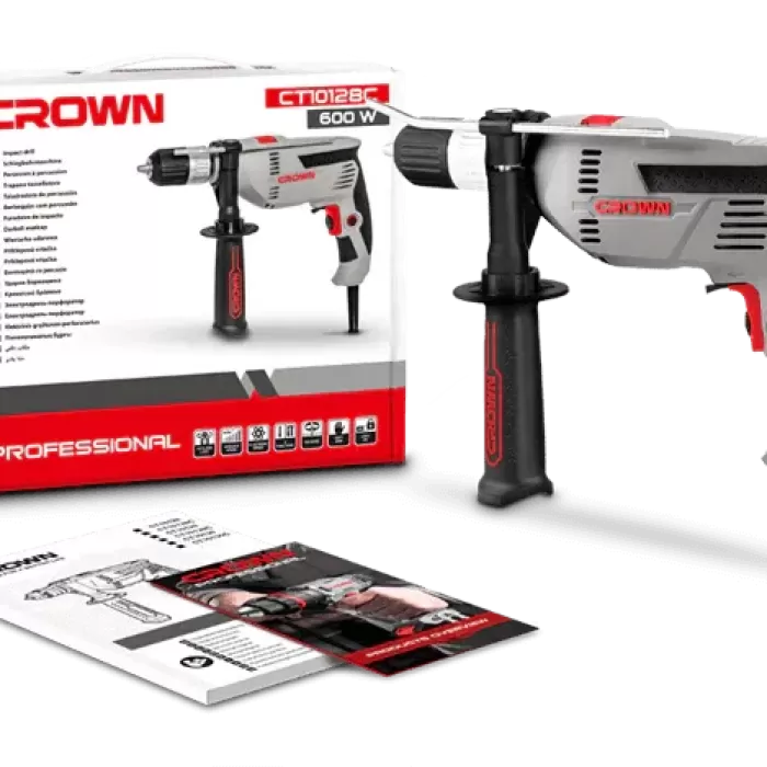 Crown Darbeli Matkap 600W Ct10128C