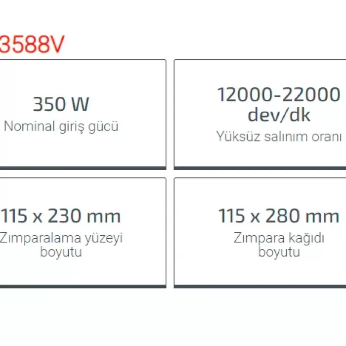 Crown Titreşimli Zımpara 350W Ct13588V