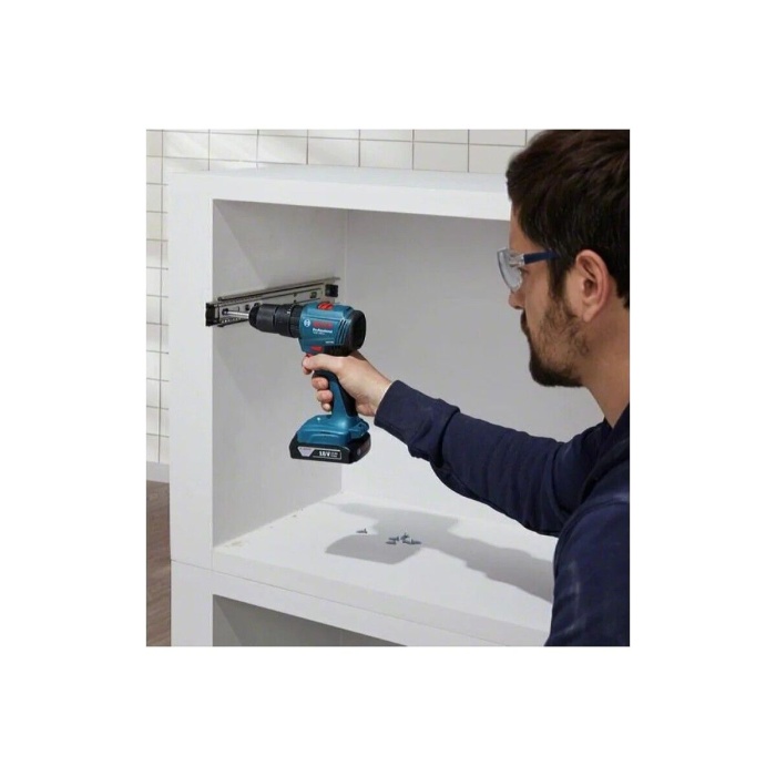 Bosch Professional GWS 180-LI + GSB 185-LI 18V Akülü Vidalama 2+4 Ah Çift Akü Set - 06019H9026