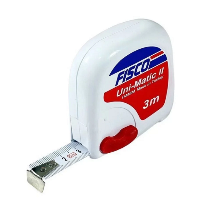 Fisco UM3 Çelik Şerit Metre 3 Metre