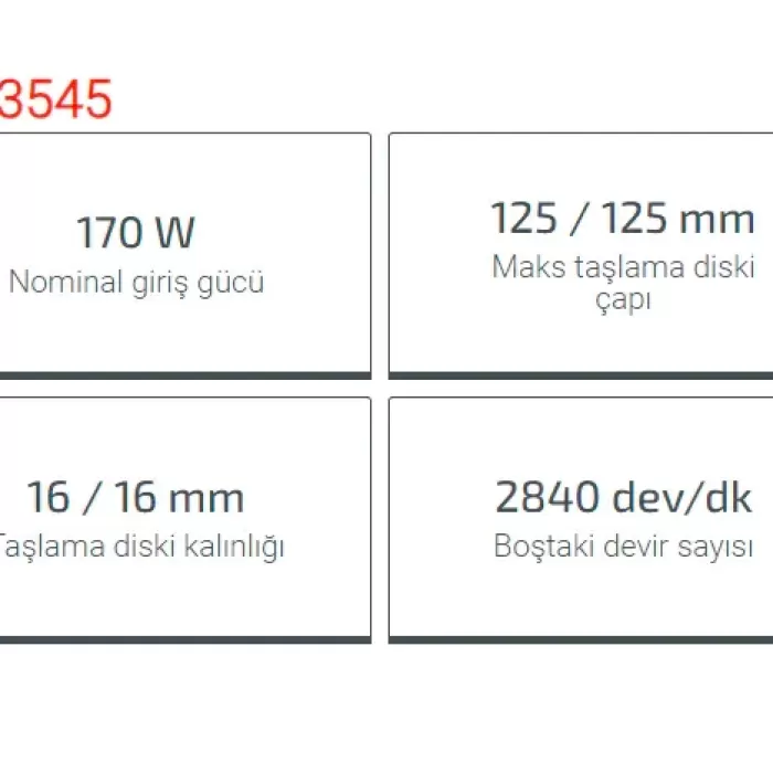 Crown Taşlama Motoru 170W Ct13545