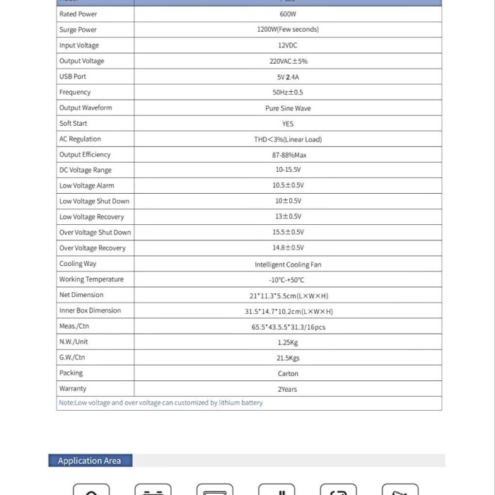 Lexron 600W 12V Tam Sinüs Inverter