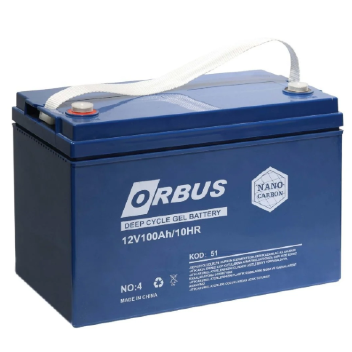 Orbus 12V 100AH Jel Akü Palet (36 Adet)