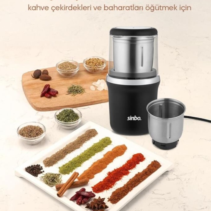 Sinbo SCM-2982 Kahve Ve Baharat Öğütücü Krom