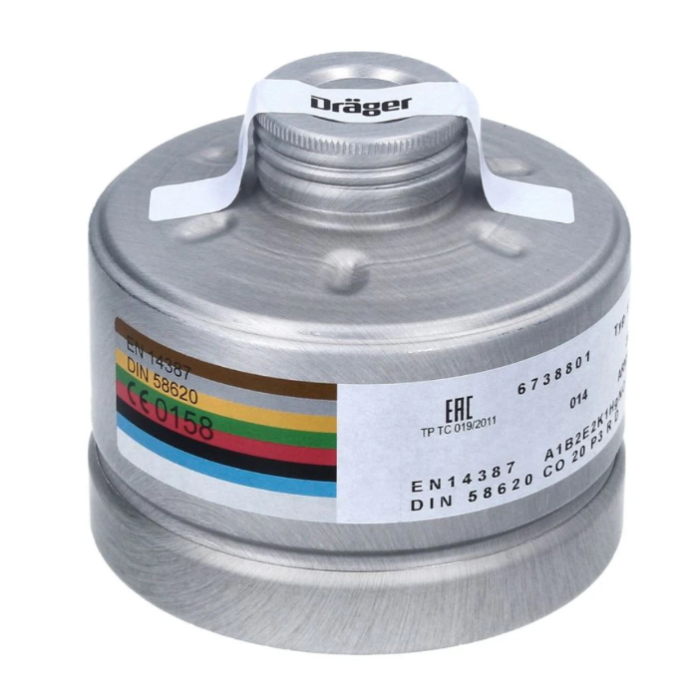 Drager 6738801 A1B2E2K1 HG CO NO P3 Filtre