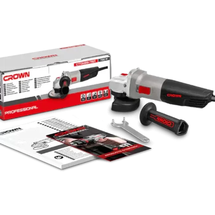 Crown Avuç Taşlama 720W 115Mm Ct13499-115R