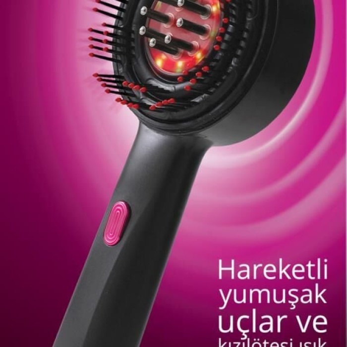 Kiwi Kfm-8610 Kızılötesi Işıklı Şarjlı Saç Derisi Masaj Tarağı