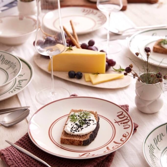 Kütahya Porselen La Dolce Vita 24 Parça 6 Kişilik Yemek Takımı