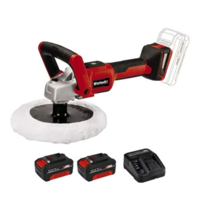 Einhell CE-CP 18/180 Li E-Çift Akülü 4 Ah Kömürsüz Akülü Polisaj ve Zımpara Makinesi