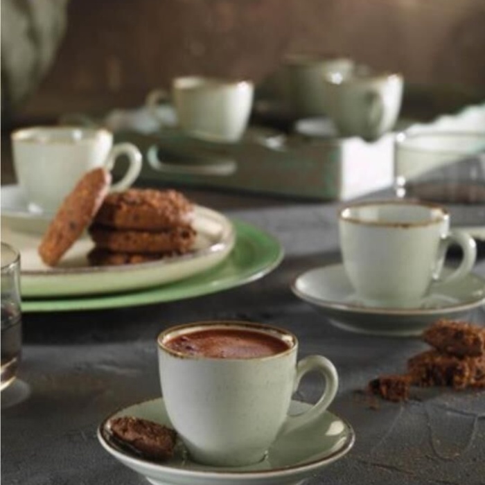 Lima Pearl Türk Kahvesi Fincan Takımı 6 Lı Yeşil LM02KT730P03