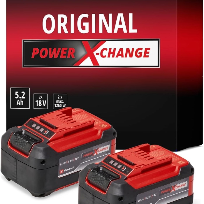 Einhell 2x18V 5,2 Ah Power-X-Change Twinpack Akü - 4511526